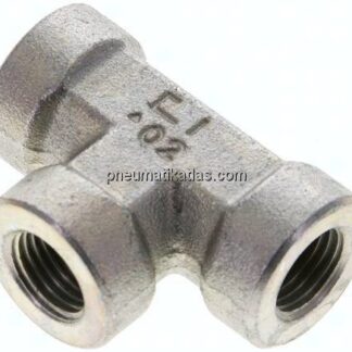 Hochdruck T-Stück G 1/4" (IG), Stahl verzinkt