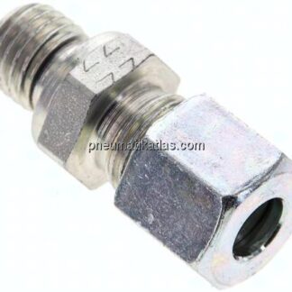 Gerade Schneidringverschr. M 12x1,5-8 L (M14x1,5), Stahl verzinkt