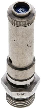 TÜV-Sicherheitsventil G 1/2" (DN8), 15,00 bar, 1.4571