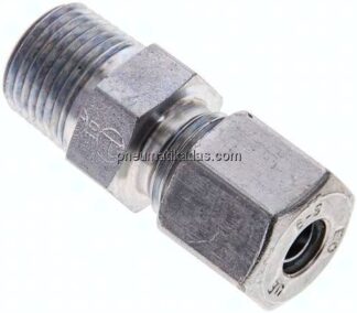 Gerade Schneidringverschr. NPT 3/8"-8 S (M16x1,5), Stahl verzinkt
