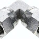 90°-Winkelverschraubung,UNF 3/4"-16 (JIC),Stahl verzinkt