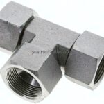 T-Verschraubung,UN 1-5/8"-12 (JIC), Stahl verzinkt