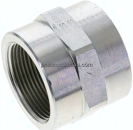 Hochdruck-Muffe G 1-1/2"-G 1-1/2", Stahl verzinkt