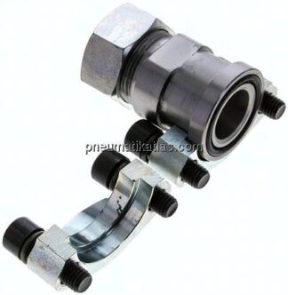 Gerade Flanschverschraubung 1"-SAE (3000 PSI), 28 L (M36x2)