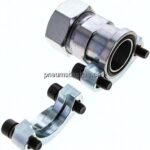 Gerade Flanschverschraubung 1-1/4"-SAE (3000 PSI), 35 L (M45x2)