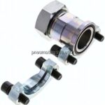 Gerade Flanschverschraubung 1-1/2"-SAE (3000 PSI), 42 L (M52x2)