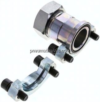 Gerade Flanschverschraubung 1-1/2"-SAE (3000 PSI), 42 L (M52x2)