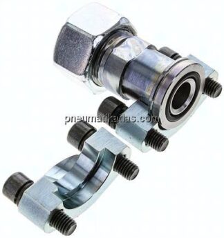 Gerade Flanschverschraubung 3/4"-SAE (6000 PSI), 25 S (M36x2)