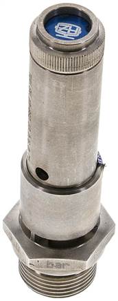 TÜV-Sicherheitsventil G 3/4" (DN10), 9,00 bar, 1.4571