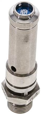 TÜV-Sicherheitsventil G 3/8" (DN8), 16,00 bar, 1.4571