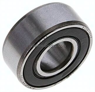 Pendelkugellager zylindrisch, DIN 630, 15x35x14mm, 2RS abgedichtet (berührende Dichtungen)