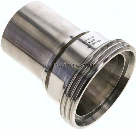 Schlauchgewindestutzen (Milchgew.) Rd 110 x 1/4"-75 (3")mm