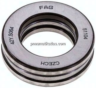 Axial Rillenkugellager, DIN 711, 20x35x10mm, ebene Auflage