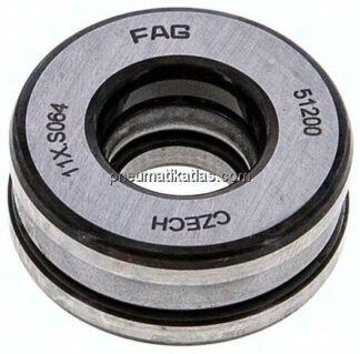 Axial Rillenkugellager, DIN 711, 10x26x11mm, ebene Auflage