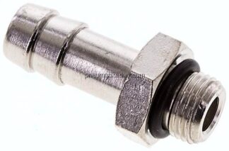 Gewindetülle mit O-Ring G 1/8"-8 (5/16")mm, Messing vernickelt