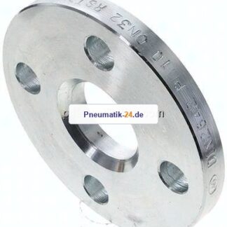 Losflansch DN32-PN10, DIN 2642, Stahl verzinkt Vollmaterial