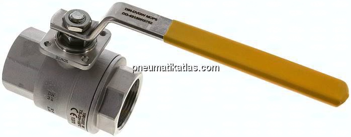 Edelstahl-Kugelhahn, Rp 1-1/4", -0,9 bis 20bar, für Sauerstoff (Industrie)
