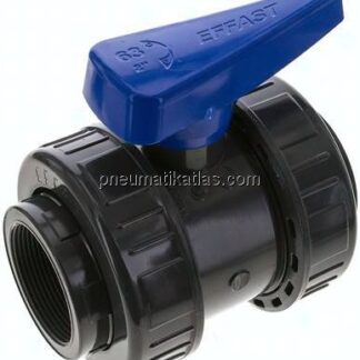 Kugelhahn, PVC-U / EPDM, Rp 2" (Wasserausführung)