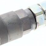 Flat-Face-Schraubkupplung, Stecker Baugr. 4, G 3/4"(IG)