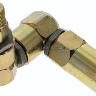 Z (3 Achsen)-Drehverschraubung NPT 3/8"(AG)-Rp 1/2"(IG)