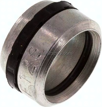 Schneidring Stahl verzinkt mit Elastomerdichtung 12 L (M18x1,5)/12 S (M20x1,5)