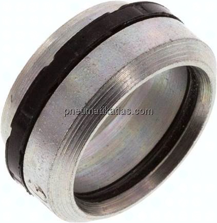 Schneidring Stahl verzinkt mit Elastomerdichtung 15 L (M22x1,5)