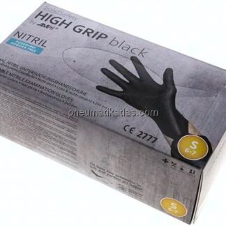 Nitril-Einmalhandschuhe, puderfrei, schwarz, S, 100er Box