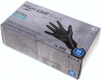 Nitril-Einmalhandschuhe, puderfrei, schwarz, M, 100er Box