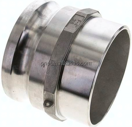 Kamlock-Stecker mit Anschweißende 114,3mm