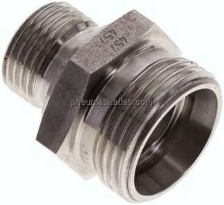 Gerade Schneidringverschr. G 1/2"-22 L (M30x2), ohne Mutter & Schneidring, 1.4571
