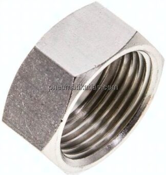 Überwurfmutter Messing vernickelt, G 3/4", 19 mm