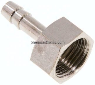 Aufschraub-Schlauchtülle G 3/8"-6 (1/4")mm, Messing vernickelt