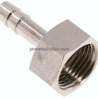 Aufschraub-Schlauchtülle G 3/8"-6 (1/4")mm, Messing vernickelt