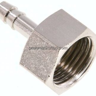 Aufschraub-Schlauchtülle G 1/2"-6 (1/4")mm, Messing vernickelt