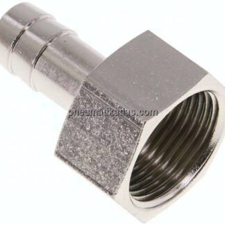 Aufschraub-Schlauchtülle G 3/4"-13 (1/2")mm, Messing vernickelt