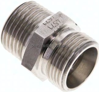 Gerade Schneidringverschr. R 1/2"-15 L (M22x1,5), ohne Mutter & Schneidring, 1.4571