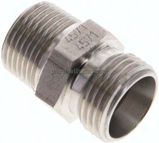 Gerade Schneidringverschr. R 3/8"-12 L (M18x1,5), ohne Mutter & Schneidring, 1.4571