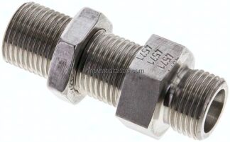 Schott-Schneidringverschraubung 10 S (M18x1,5), ohne Mutter & Schneidring, 1.4571