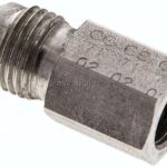 Reduziernippel UNF 1/2"-20(JIC-AG)-G 1/8"(IG), 1.4571