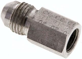 Reduziernippel UNF 1/2"-20(JIC-AG)-G 1/8"(IG), 1.4571