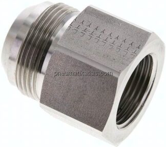 Reduziernippel UN 1-5/8"-12(JIC-AG)-G 1"(IG), 1.4571
