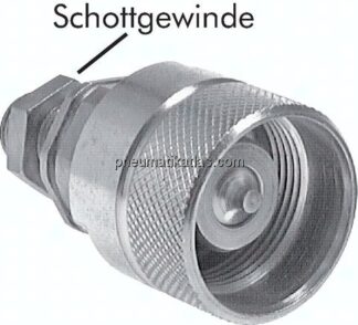 Schott-Schraubkupplung, Stecker Baugr.8, 30 S (M42x2)