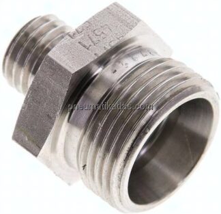Reduzierverschraubung 15 L (M22x1,5)-6 L (M12x1,5), ohne Mutter & Schneidring, 1.4571