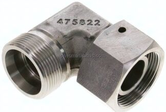 Einstellb. Winkel-Schneidringverschr. 30 S (M42x2), ohne Mutter & Schneidring, 1.4571