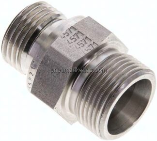 Gerade Schneidringverschr. G 1/2"-16 S (M24x1,5), ohne Mutter & Schneidring, 1.4571
