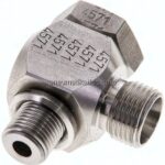 Winkel-Schwenkverschraubung G 1/8"-8 LL (M12x1), ohne Mutter & Schneidring, 1.4571