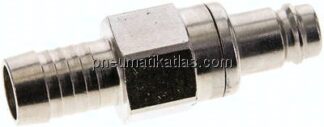 Kupplungsstecker (NW10) 16 (5/8")mm Schlauch, Messing vernickelt