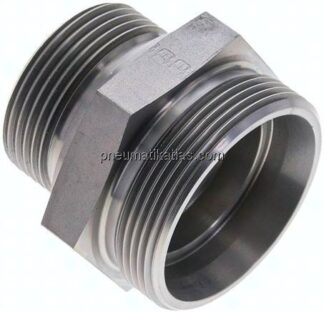 Gerade Schneidringverschr. G 1-1/4"-42 L (M52x2), ohne Mutter & Schneidring, Stahl verzinkt