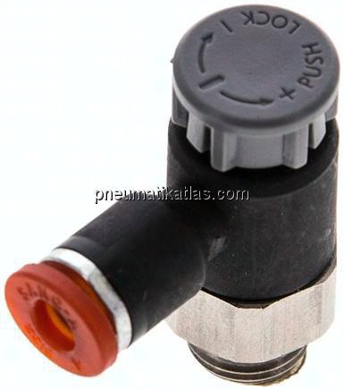 Kompakt-Drosselventil G 1/8"-4mm,zuluftregelnd