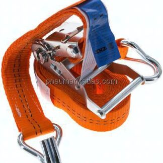 Ratschen-Zurrgurt (35mm) 4m, 2.000daN, Druckratsche, 2-teilig mit Spitzhaken